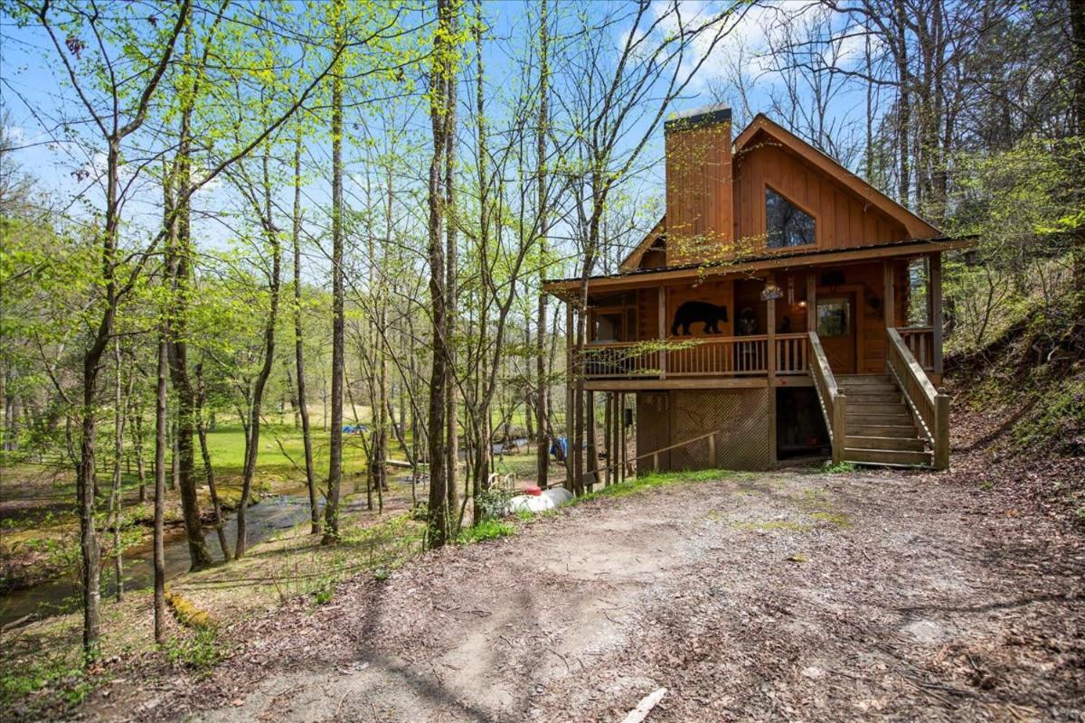 Cozy Cabin Beside Briar Creek, Fire Pit, Wifi Villa Ellijay Bagian luar foto