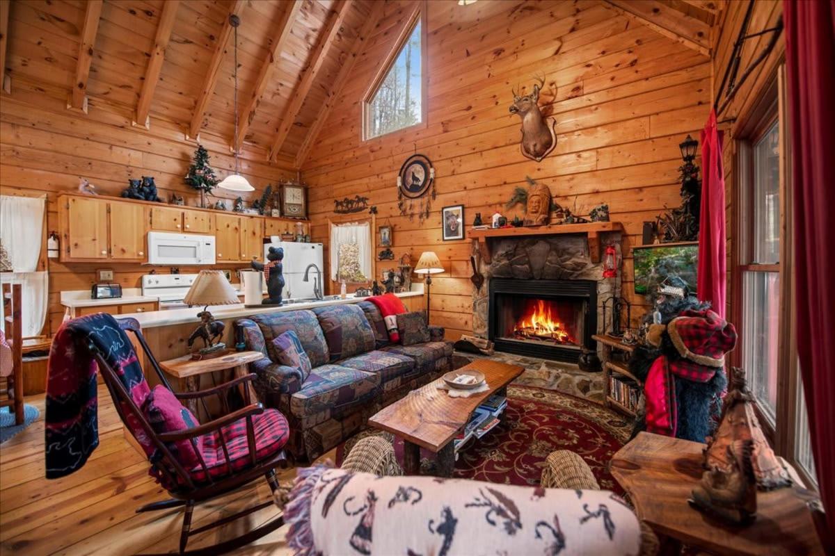 Cozy Cabin Beside Briar Creek, Fire Pit, Wifi Villa Ellijay Bagian luar foto